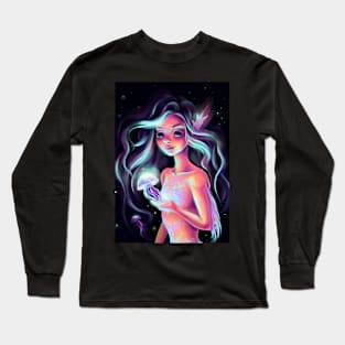 Mermaid and Glowing Medusa Long Sleeve T-Shirt